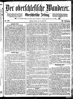 Der Oberschlesische Wanderer on Apr 30, 1895