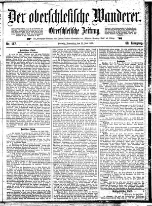 Der Oberschlesische Wanderer vom 27.06.1895