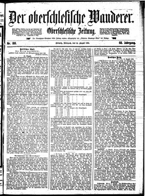 Der Oberschlesische Wanderer vom 14.08.1895