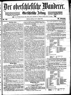 Der Oberschlesische Wanderer vom 18.08.1895