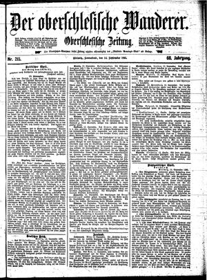 Der Oberschlesische Wanderer vom 14.09.1895