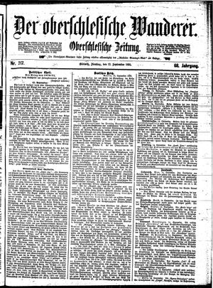 Der Oberschlesische Wanderer vom 17.09.1895
