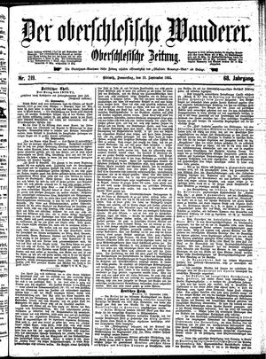 Der Oberschlesische Wanderer on Sep 19, 1895