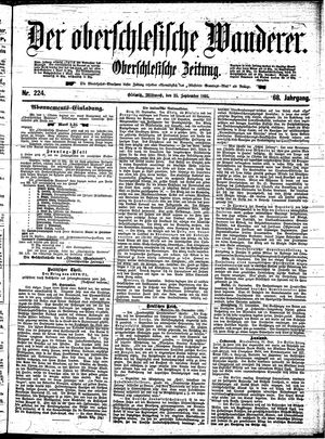 Der Oberschlesische Wanderer vom 25.09.1895
