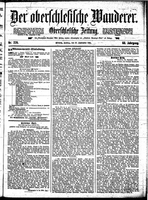 Der Oberschlesische Wanderer vom 27.09.1895
