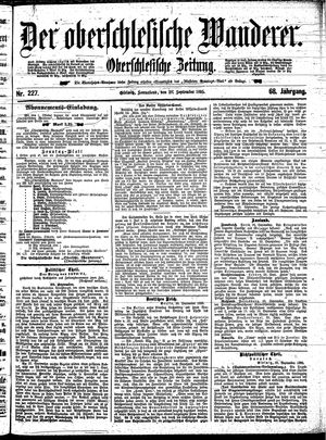 Der Oberschlesische Wanderer on Sep 28, 1895