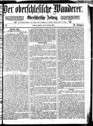 Der Oberschlesische Wanderer vom 26.01.1896