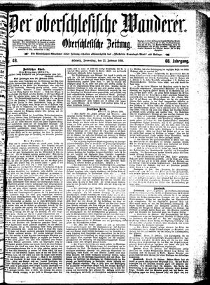 Der Oberschlesische Wanderer on Feb 27, 1896