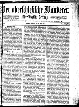 Der Oberschlesische Wanderer on Mar 26, 1896