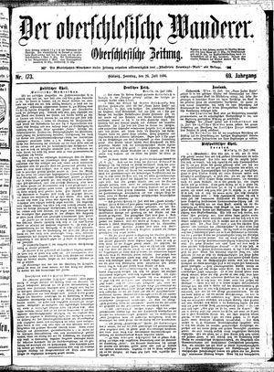 Der Oberschlesische Wanderer vom 26.07.1896