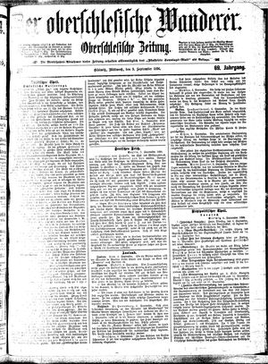 Der Oberschlesische Wanderer vom 09.09.1896