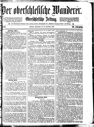 Der Oberschlesische Wanderer vom 12.09.1896