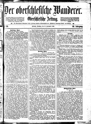 Der Oberschlesische Wanderer vom 15.09.1896