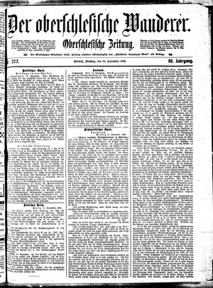 Der Oberschlesische Wanderer vom 21.09.1896