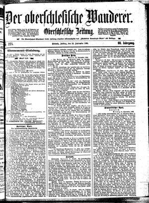 Der Oberschlesische Wanderer vom 25.09.1896
