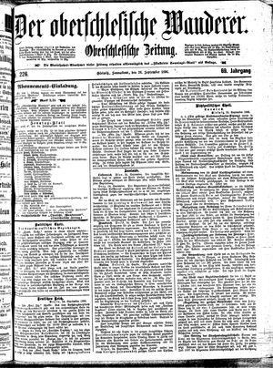 Der Oberschlesische Wanderer vom 26.09.1896