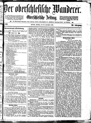 Der Oberschlesische Wanderer vom 28.09.1896
