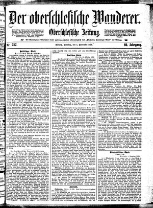 Der Oberschlesische Wanderer vom 01.11.1896
