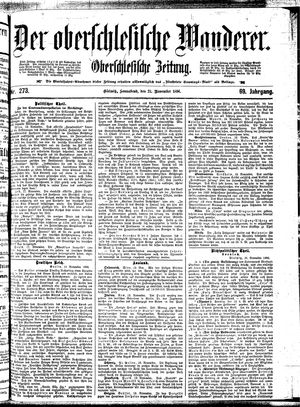 Der Oberschlesische Wanderer vom 21.11.1896