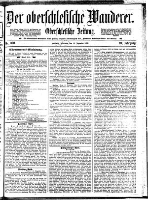 Der Oberschlesische Wanderer vom 23.12.1896