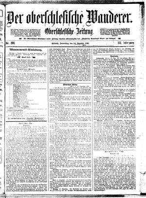 Der Oberschlesische Wanderer on Dec 24, 1896