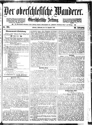 Der Oberschlesische Wanderer vom 30.12.1896