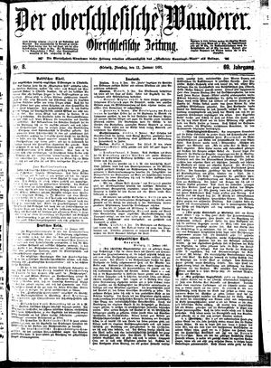 Der Oberschlesische Wanderer on Jan 12, 1897