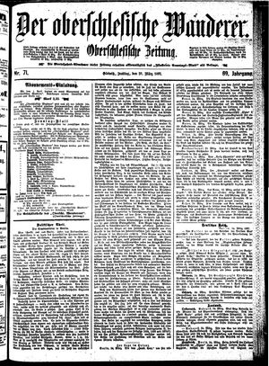 Der Oberschlesische Wanderer vom 26.03.1897