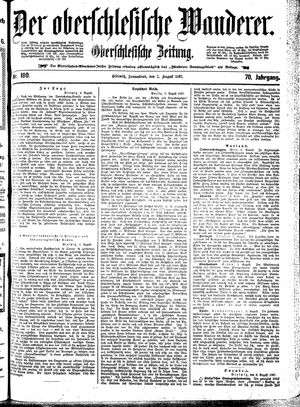 Der Oberschlesische Wanderer vom 07.08.1897