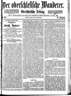 Der Oberschlesische Wanderer vom 22.08.1897