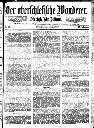 Der Oberschlesische Wanderer vom 26.08.1897