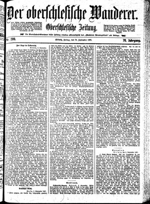 Der Oberschlesische Wanderer on Sep 10, 1897