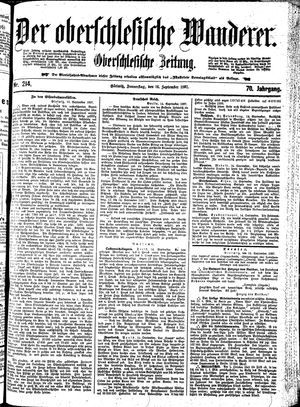 Der Oberschlesische Wanderer vom 16.09.1897