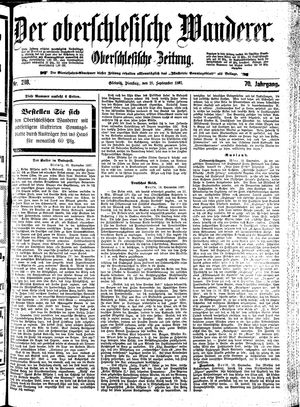 Der Oberschlesische Wanderer vom 21.09.1897