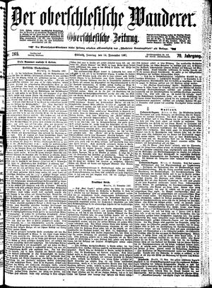 Der Oberschlesische Wanderer vom 14.11.1897