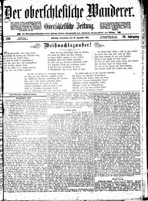 Der Oberschlesische Wanderer vom 25.12.1897