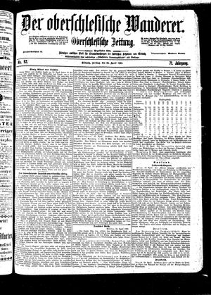 Der Oberschlesische Wanderer vom 22.04.1898