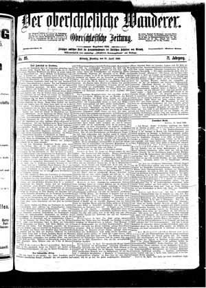Der Oberschlesische Wanderer vom 26.04.1898