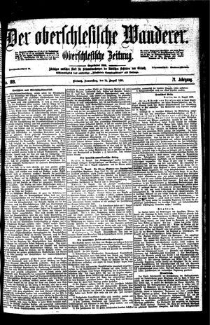 Der Oberschlesische Wanderer on Aug 18, 1898