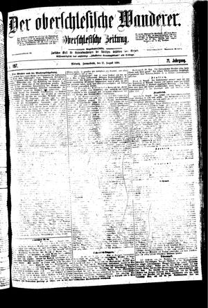 Der Oberschlesische Wanderer on Aug 27, 1898