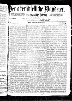 Der Oberschlesische Wanderer vom 14.09.1898