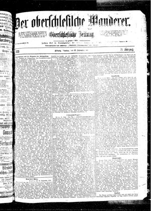 Der Oberschlesische Wanderer on Sep 27, 1898