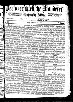 Der Oberschlesische Wanderer on Oct 4, 1898