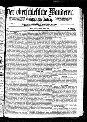 Der Oberschlesische Wanderer on Oct 19, 1898