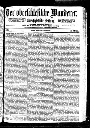 Der Oberschlesische Wanderer on Oct 28, 1898