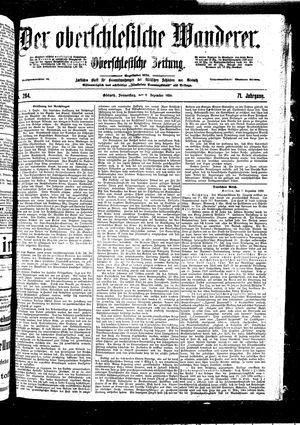 Der Oberschlesische Wanderer on Dec 8, 1898