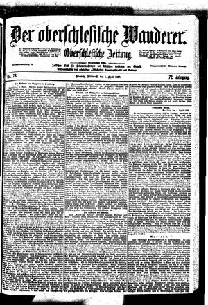 Der Oberschlesische Wanderer on Apr 5, 1899