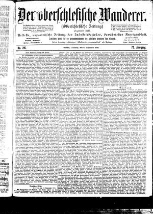 Der Oberschlesische Wanderer on Sep 17, 1899