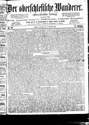 Der Oberschlesische Wanderer vom 21.09.1899