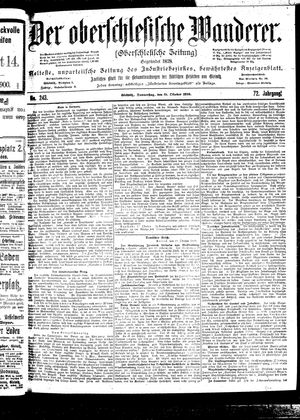Der Oberschlesische Wanderer vom 19.10.1899